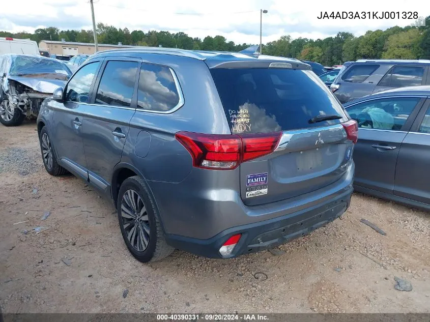 JA4AD3A31KJ001328 2019 Mitsubishi Outlander Sel