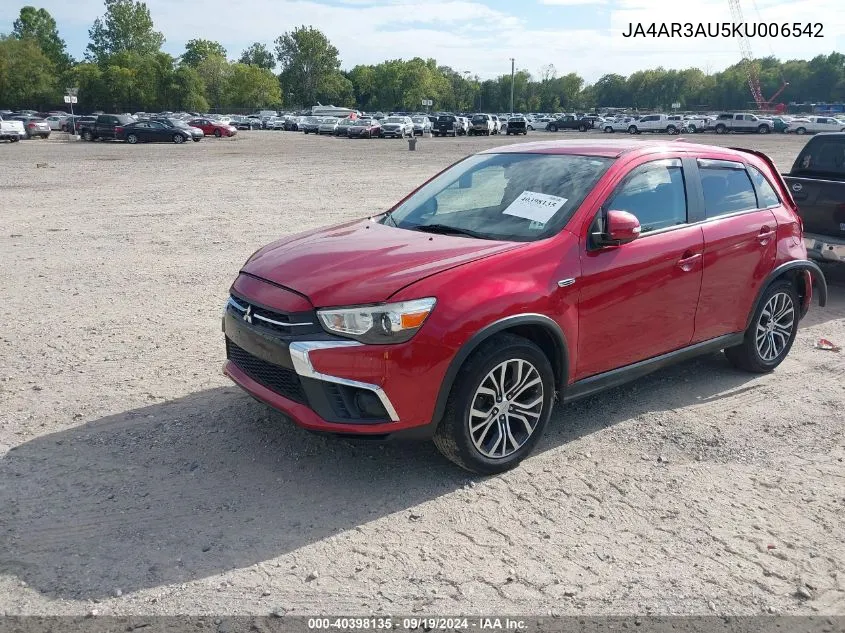 JA4AR3AU5KU006542 2019 Mitsubishi Outlander Sport 2.0 Es