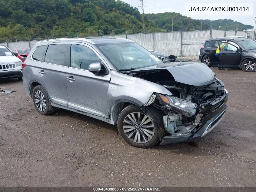 JA4JZ4AX2KJ001414 2019 Mitsubishi Outlander Gt