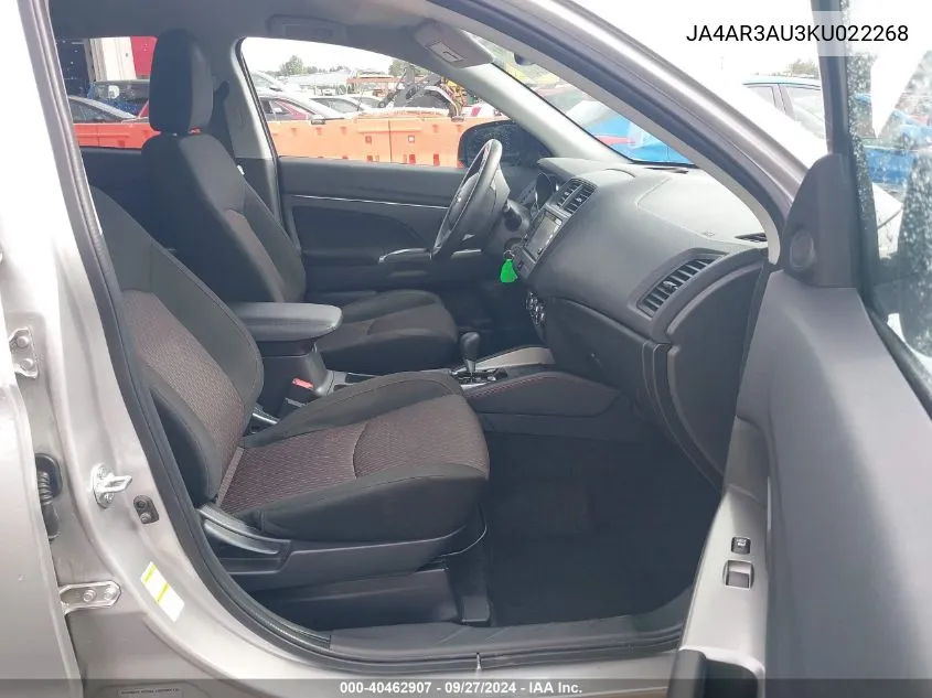 2019 Mitsubishi Outlander Sport 2.0 Es VIN: JA4AR3AU3KU022268 Lot: 40462907