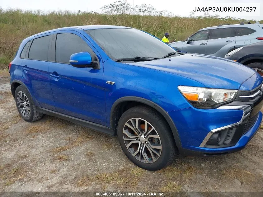 2019 Mitsubishi Outlander Sport 2.0 Es VIN: JA4AP3AU0KU004297 Lot: 40518996