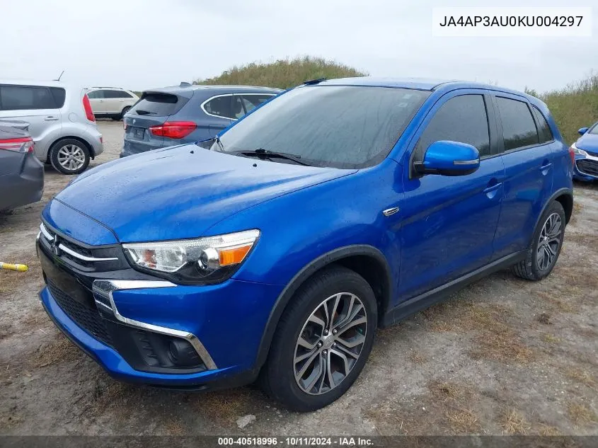 2019 Mitsubishi Outlander Sport 2.0 Es VIN: JA4AP3AU0KU004297 Lot: 40518996