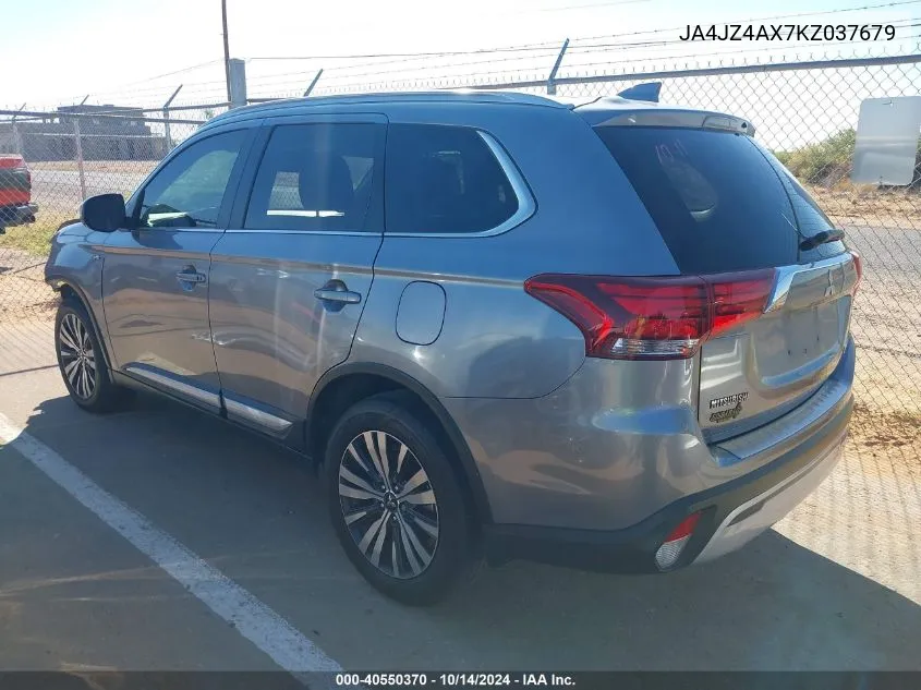 2019 Mitsubishi Outlander Gt VIN: JA4JZ4AX7KZ037679 Lot: 40550370