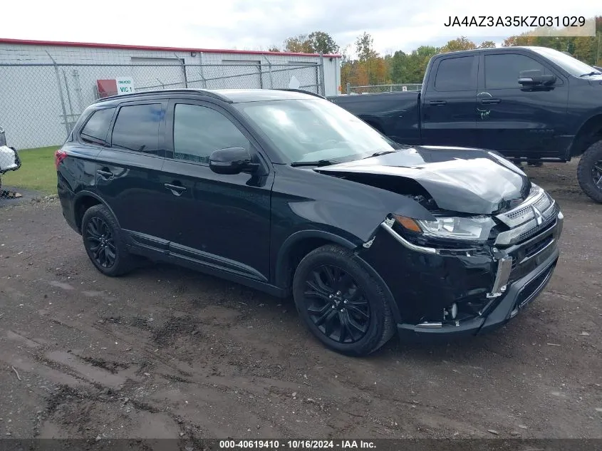 2019 Mitsubishi Outlander Le VIN: JA4AZ3A35KZ031029 Lot: 40619410