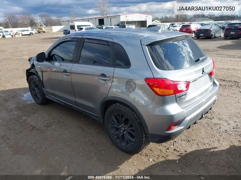 2019 Mitsubishi Outlander Sport 2.0 Le VIN: JA4AR3AU1KU027050 Lot: 40676360