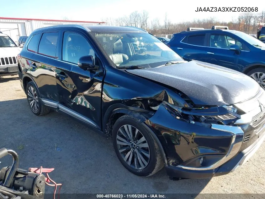 2019 Mitsubishi Outlander Sel VIN: JA4AZ3A3XKZ052068 Lot: 40766023