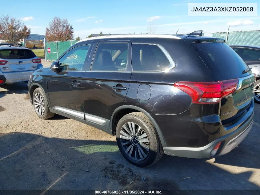 2019 Mitsubishi Outlander Sel VIN: JA4AZ3A3XKZ052068 Lot: 40766023