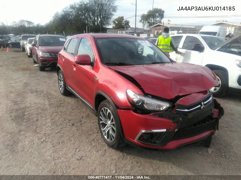 2019 Mitsubishi Outlander Sport 2.0 Es/2.0 Le/2.0 Sp VIN: JA4AP3AU6KU014185 Lot: 40771417