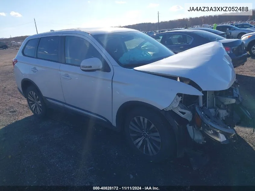 2019 Mitsubishi Outlander Se VIN: JA4AZ3A3XKZ052488 Lot: 40828172