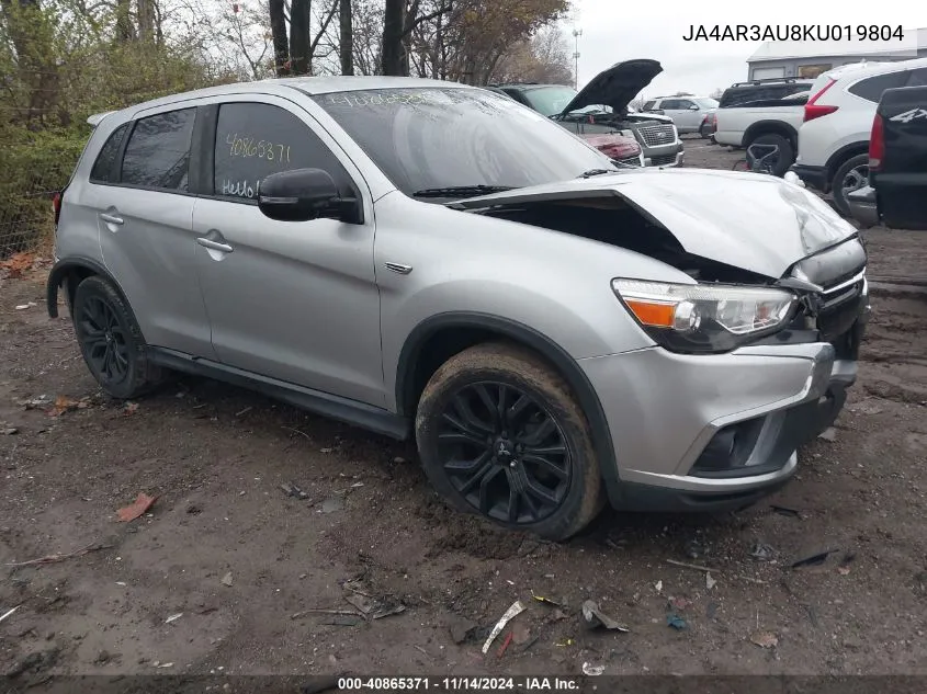 2019 Mitsubishi Outlander Sport 2.0 Sp VIN: JA4AR3AU8KU019804 Lot: 40865371