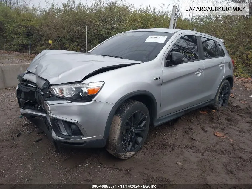 2019 Mitsubishi Outlander Sport 2.0 Sp VIN: JA4AR3AU8KU019804 Lot: 40865371