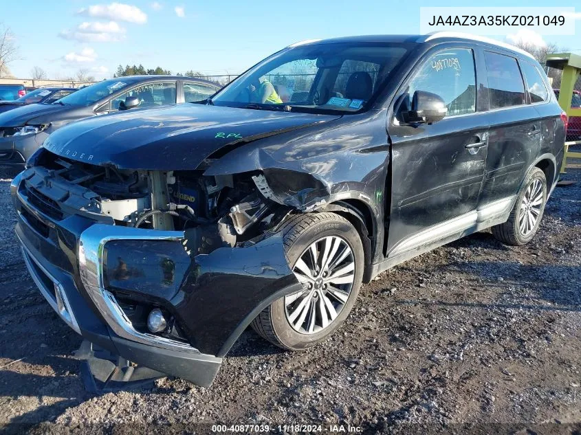 2019 Mitsubishi Outlander Sel VIN: JA4AZ3A35KZ021049 Lot: 40877039