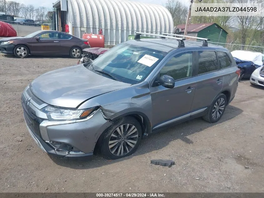 JA4AD2A37LZ044598 2020 Mitsubishi Outlander Es 2.4