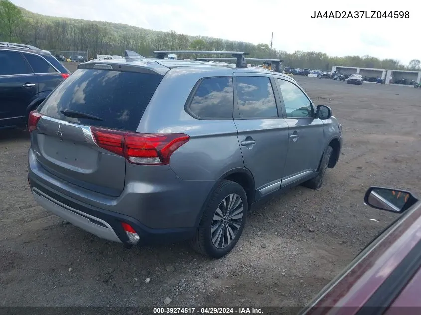 JA4AD2A37LZ044598 2020 Mitsubishi Outlander Es 2.4