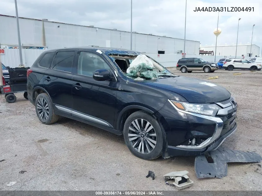 JA4AD3A31LZ004491 2020 Mitsubishi Outlander Le 2.4/Se 2.4/Sel 2.4/Sp 2.4