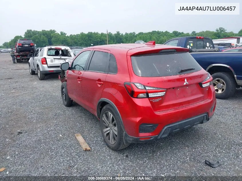 2020 Mitsubishi Outlander Sport 2.0 Se VIN: JA4AP4AU7LU006457 Lot: 39589374