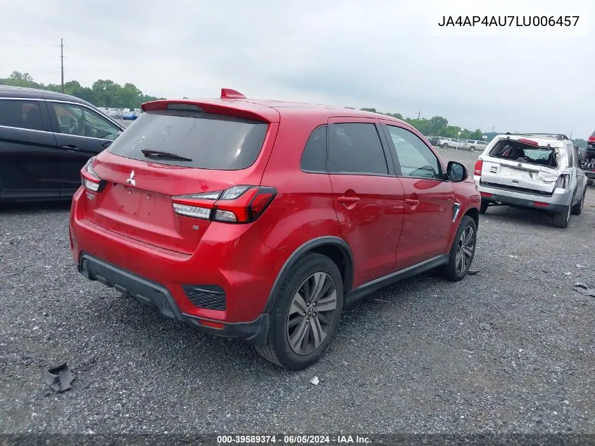 2020 Mitsubishi Outlander Sport 2.0 Se VIN: JA4AP4AU7LU006457 Lot: 39589374