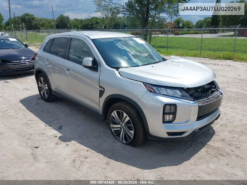 2020 Mitsubishi Outlander Sport 2.0 Es VIN: JA4AP3AU7LU020269 Lot: 39743420