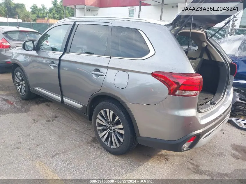 JA4AZ3A36LZ043241 2020 Mitsubishi Outlander Es 2.4 S-Awc/Le 2.4 S-Awc/Se 2.4 S-Awc/Sel 2.4 S-Awc/Sp 2.4 S-Awc