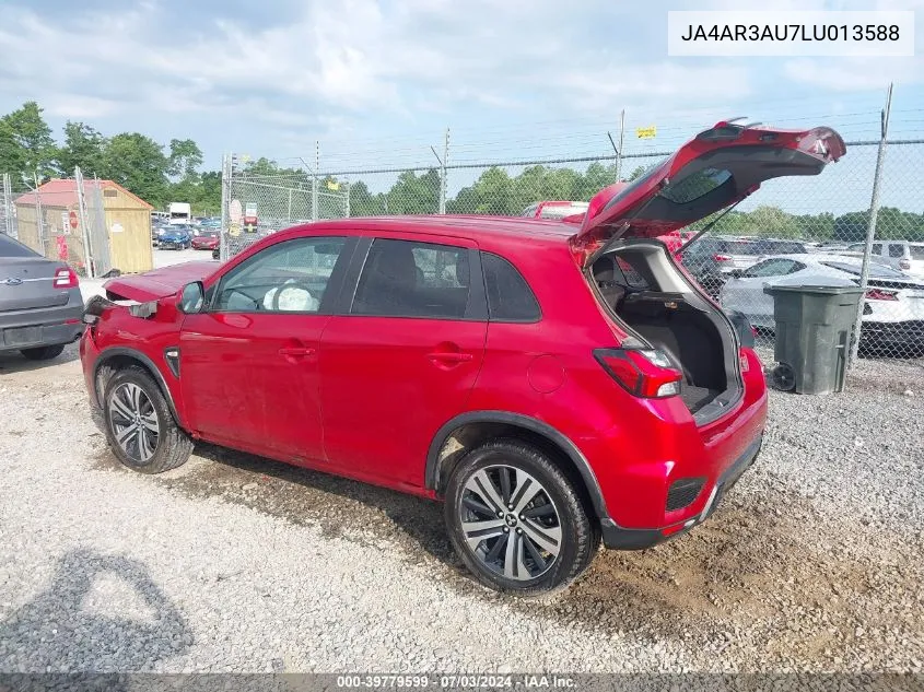 2020 Mitsubishi Outlander Sport 2.0 Es VIN: JA4AR3AU7LU013588 Lot: 39779599