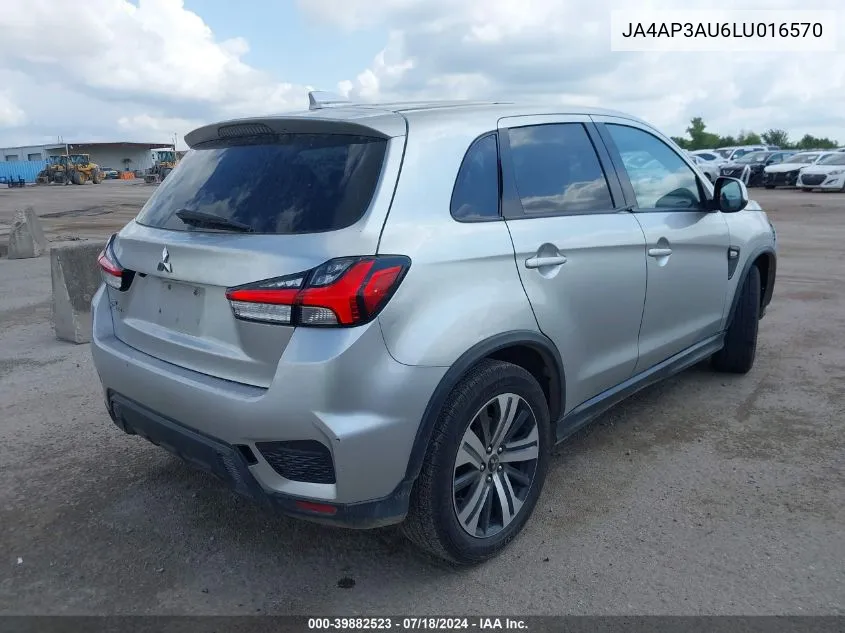 JA4AP3AU6LU016570 2020 Mitsubishi Outlander Sport 2.0 Es