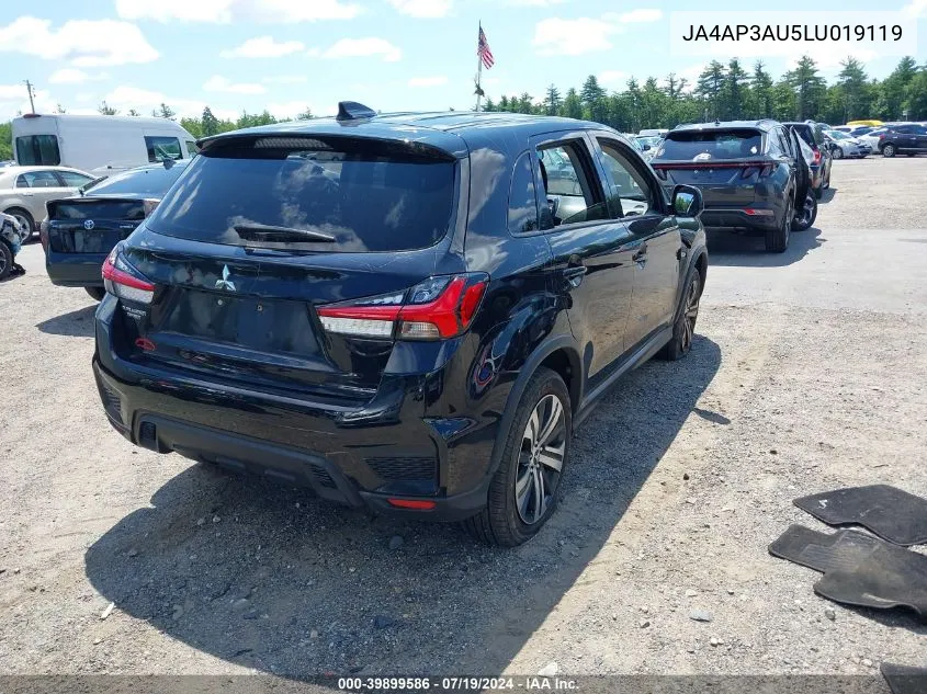 2020 Mitsubishi Outlander Sport 2.0 Es VIN: JA4AP3AU5LU019119 Lot: 39899586