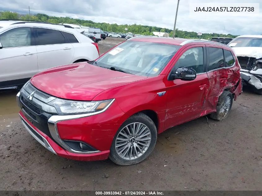 JA4J24A57LZ027738 2020 Mitsubishi Outlander Phev Sel S-Awc