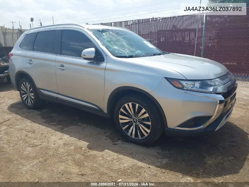 2020 Mitsubishi Outlander Es 2.4 S-Awc/Le 2.4 S-Awc/Se 2.4 S-Awc/Sel 2.4 S-Awc/Sp 2.4 S-Awc VIN: JA4AZ3A36LZ037892 Lot: 39982851