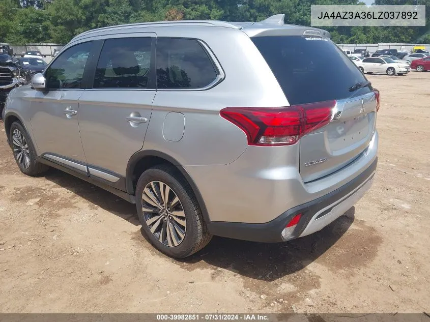 2020 Mitsubishi Outlander Es 2.4 S-Awc/Le 2.4 S-Awc/Se 2.4 S-Awc/Sel 2.4 S-Awc/Sp 2.4 S-Awc VIN: JA4AZ3A36LZ037892 Lot: 39982851