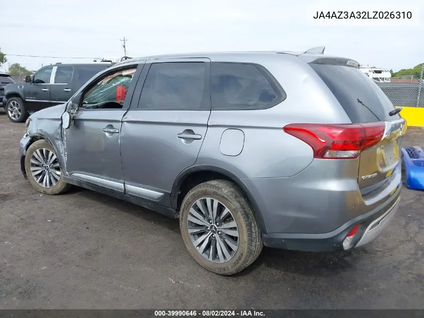 JA4AZ3A32LZ026310 2020 Mitsubishi Outlander Es 2.4 S-Awc/Le 2.4 S-Awc/Se 2.4 S-Awc/Sel 2.4 S-Awc/Sp 2.4 S-Awc