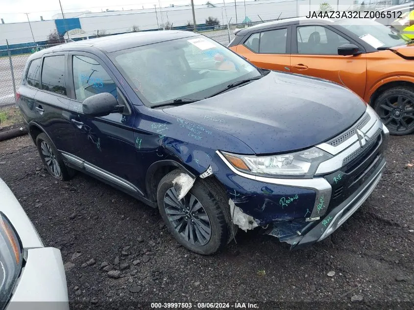 JA4AZ3A32LZ006512 2020 Mitsubishi Outlander Es 2.4 S-Awc