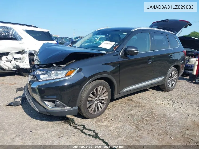 JA4AD3A31LZ029083 2020 Mitsubishi Outlander Sel 2.4