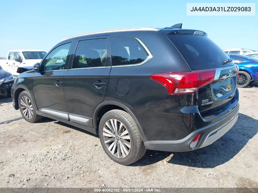 JA4AD3A31LZ029083 2020 Mitsubishi Outlander Sel 2.4