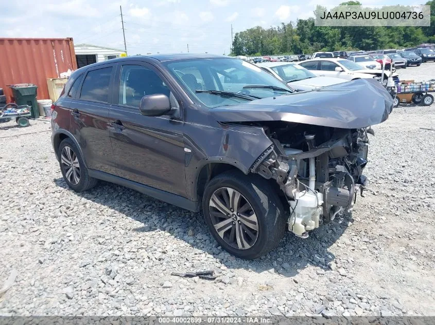 2020 Mitsubishi Outlander Sport 2.0 Es VIN: JA4AP3AU9LU004736 Lot: 40002899