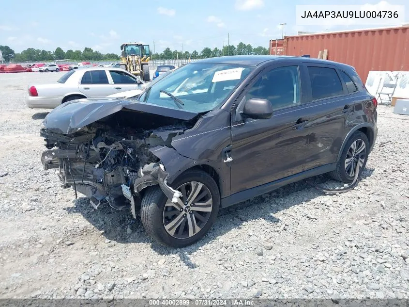 2020 Mitsubishi Outlander Sport 2.0 Es VIN: JA4AP3AU9LU004736 Lot: 40002899