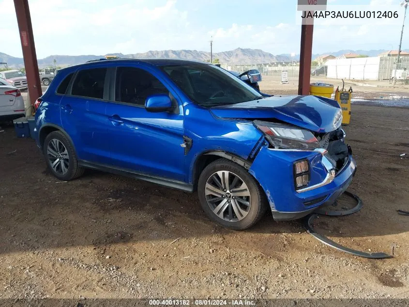 2020 Mitsubishi Outlander Sport 2.0 Es VIN: JA4AP3AU6LU012406 Lot: 40013182