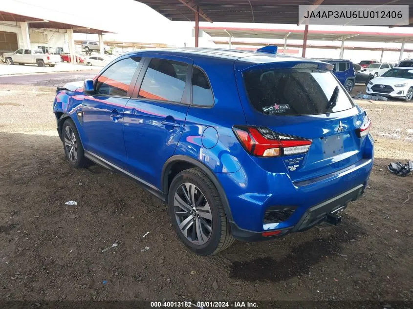 2020 Mitsubishi Outlander Sport 2.0 Es VIN: JA4AP3AU6LU012406 Lot: 40013182