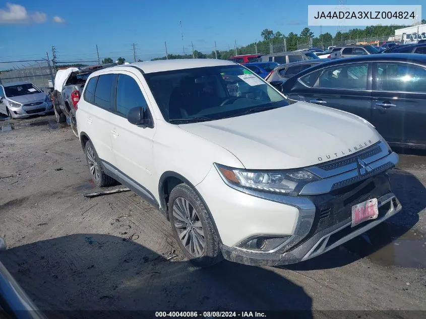 2020 Mitsubishi Outlander Es 2.4 VIN: JA4AD2A3XLZ004824 Lot: 40040086