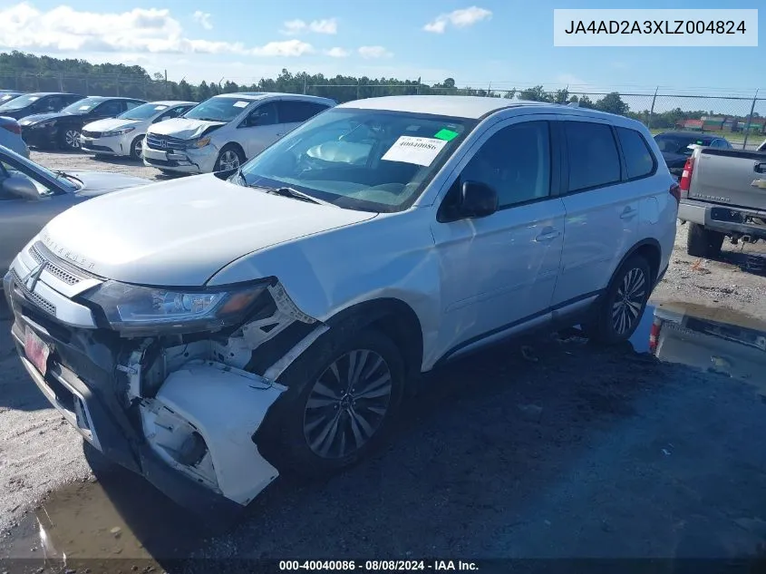 JA4AD2A3XLZ004824 2020 Mitsubishi Outlander Es 2.4