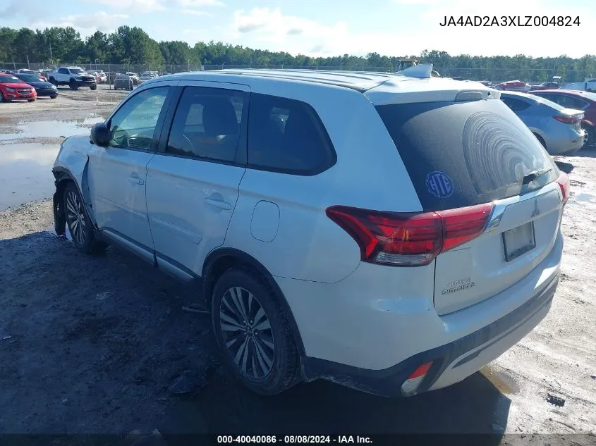 JA4AD2A3XLZ004824 2020 Mitsubishi Outlander Es 2.4