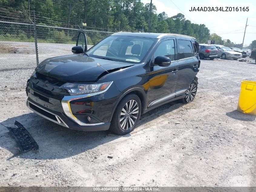 2020 Mitsubishi Outlander Le 2.4/Se 2.4/Sel 2.4/Sp 2.4 VIN: JA4AD3A34LZ016165 Lot: 40045305