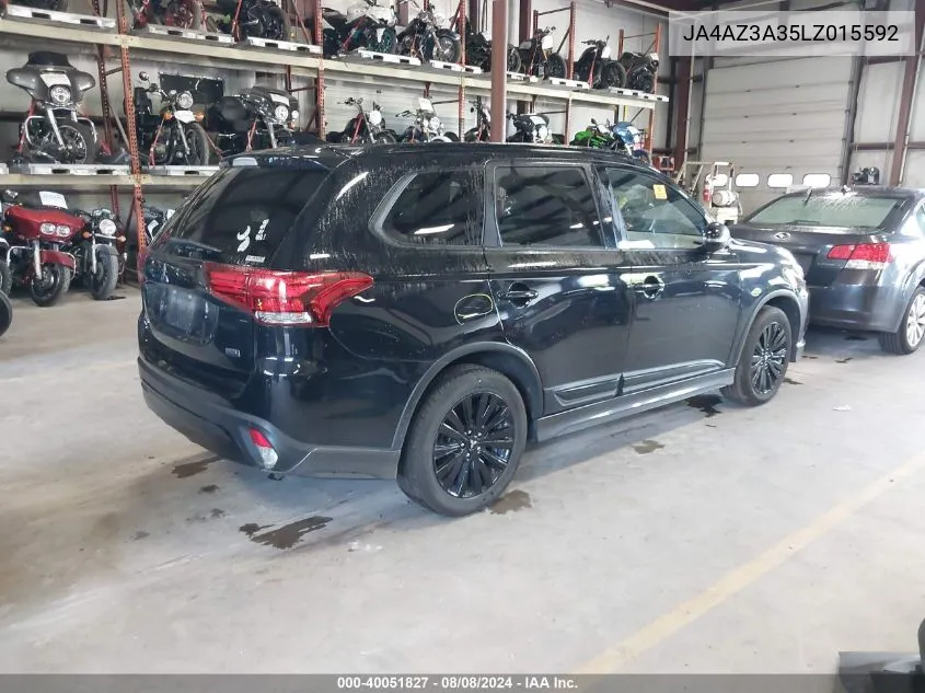 2020 Mitsubishi Outlander Sp 2.4 S-Awc VIN: JA4AZ3A35LZ015592 Lot: 40051827