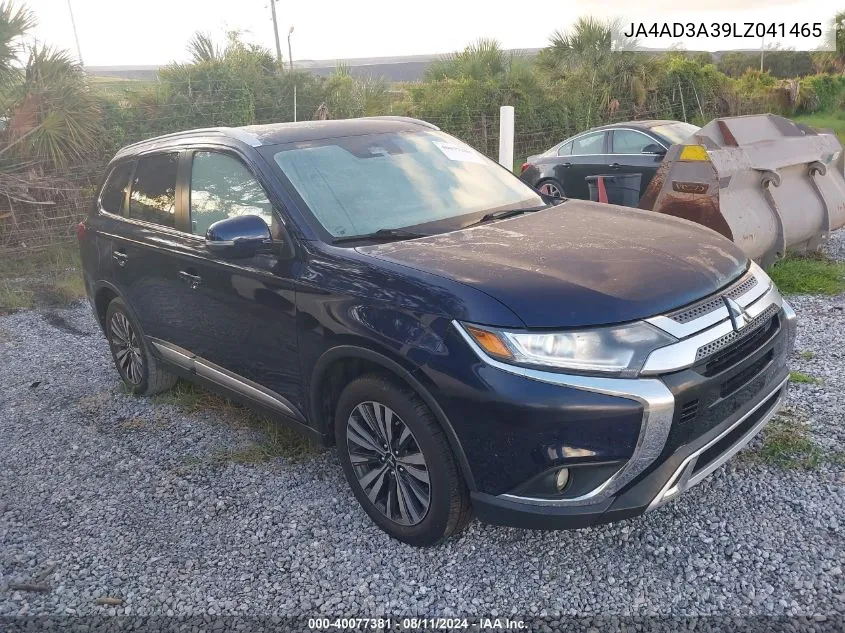 JA4AD3A39LZ041465 2020 Mitsubishi Outlander Sel 2.4