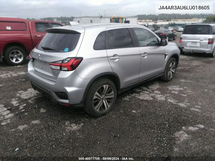 JA4AR3AU6LU018605 2020 Mitsubishi Outlander Sport 2.0 Se Awc