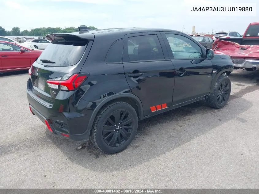 JA4AP3AU3LU019880 2020 Mitsubishi Outlander Sport 2.0 Be