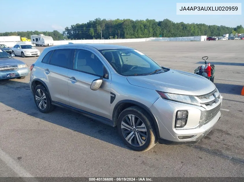 2020 Mitsubishi Outlander Sport 2.0 Es VIN: JA4AP3AUXLU020959 Lot: 40136600