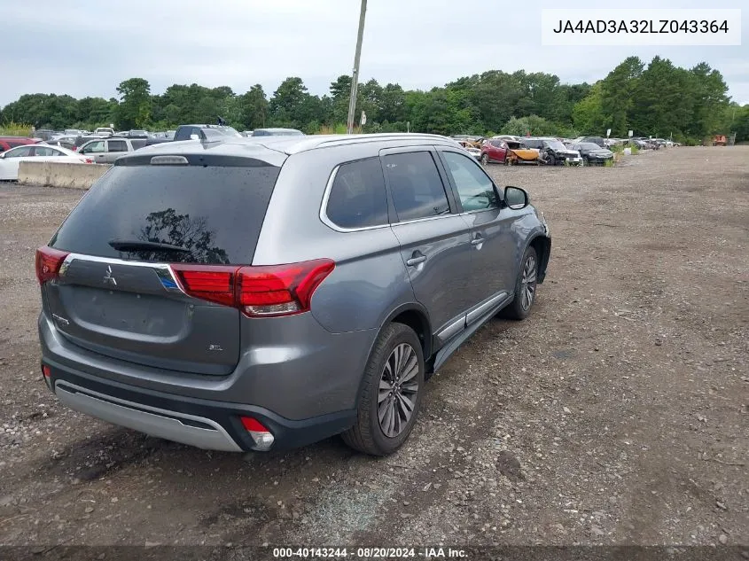 JA4AD3A32LZ043364 2020 Mitsubishi Outlander Se/Sel/Le