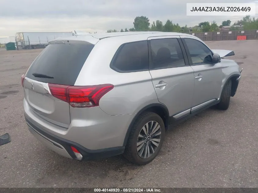 JA4AZ3A36LZ026469 2020 Mitsubishi Outlander Es 2.4 S-Awc