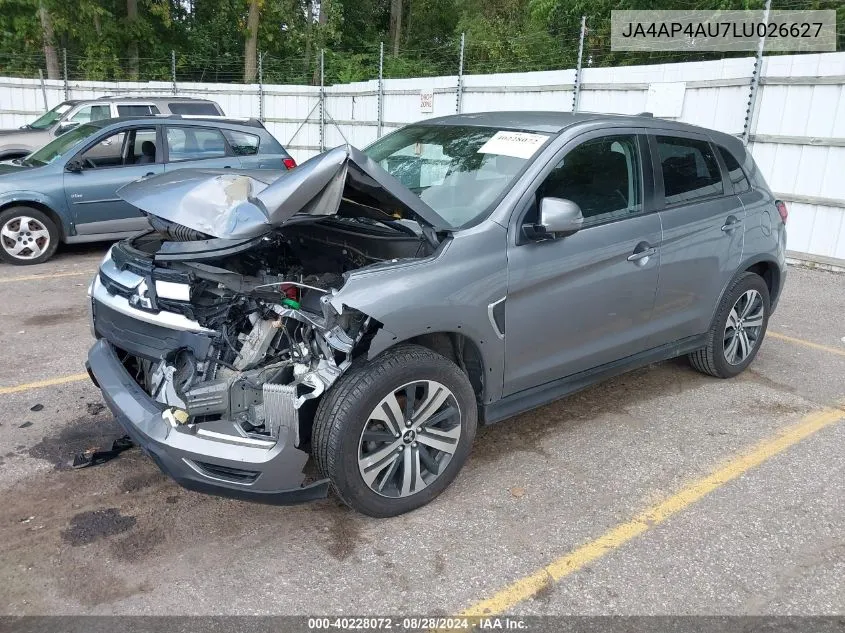 2020 Mitsubishi Outlander Sport 2.0 Se VIN: JA4AP4AU7LU026627 Lot: 40228072