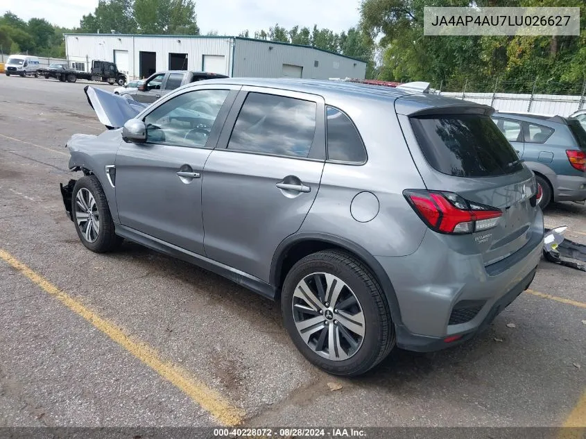 2020 Mitsubishi Outlander Sport 2.0 Se VIN: JA4AP4AU7LU026627 Lot: 40228072